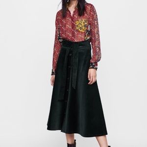 Zara corduroy skirt